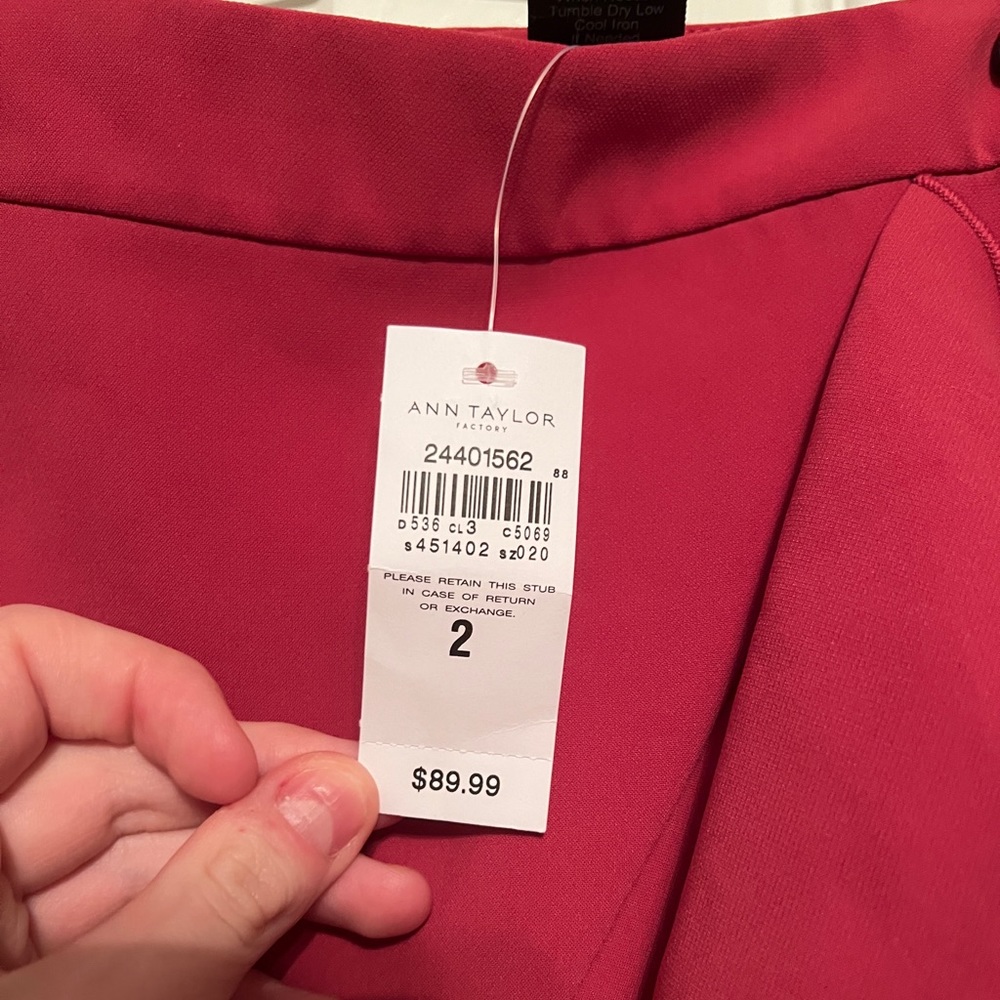 Fuchsia Ann Taylor Ruffle Skirt - Picture 2 of 3